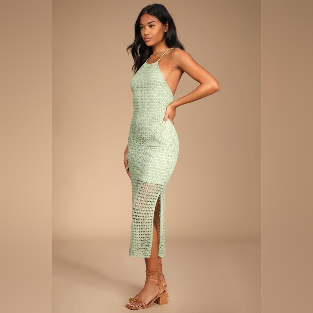 Lulus Sunshine Seeker crochet  dress